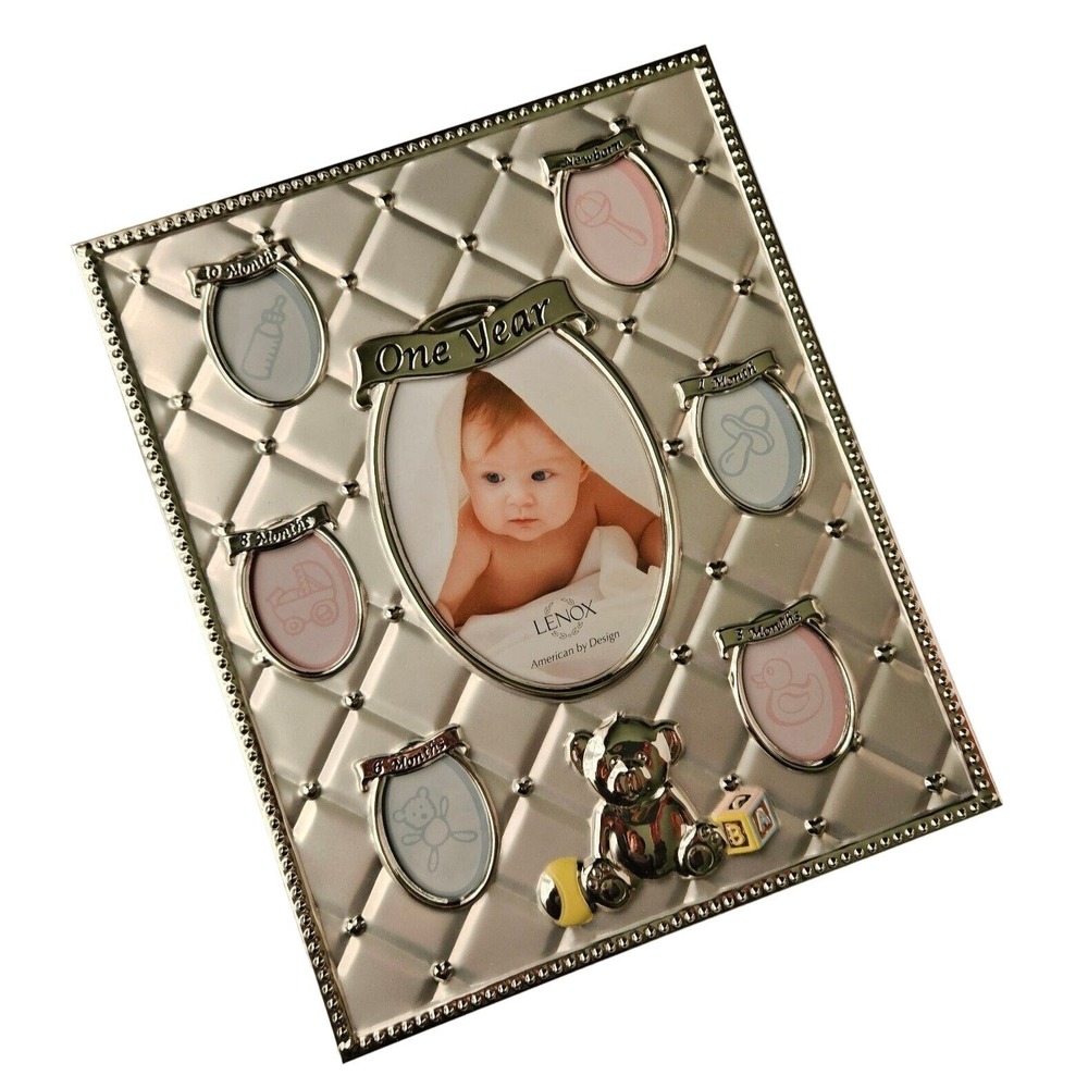 Lenox‎ Photo Picture Frame First Year Baby Childhood Memories Multiple Openings